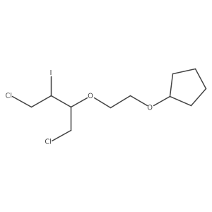{2-[(1,4-Dichloro-3-iodobutan-2-yl)oxy]ethoxy}cyclopentane Structure