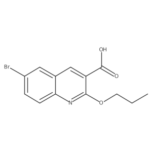 6-Bromo-2-propoxyquinoline-3-carboxylic acid Structure