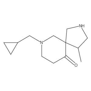 7-(Cyclopropylmethyl)-4-methyl-2,7-diazaspiro[4.5]decan-10-one Structure