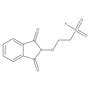 2-[(1,3-dioxo-2,3-dihydro-1H-isoindol-2-yl)oxy]ethane-1-sulfonyl fluoride结构式