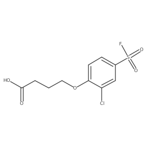 4-[2-Chloro-4-(fluorosulfonyl)phenoxy]butanoic acid结构式