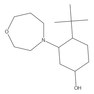4-Tert-butyl-3-(1,4-oxazepan-4-yl)cyclohexan-1-ol结构式