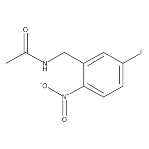 N-[(5-Fluoro-2-nitrophenyl)methyl]acetamide结构式