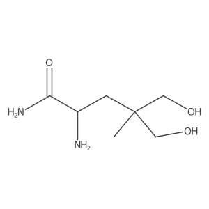 2-Amino-5-hydroxy-4-(hydroxymethyl)-4-methylpentanamide结构式