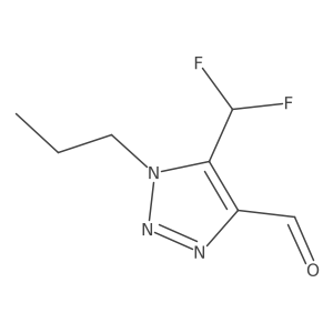 5-(difluoromethyl)-1-propyl-1H-1,2,3-triazole-4-carbaldehyde Structure
