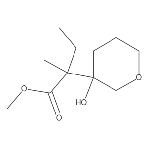 Methyl 2-(3-hydroxyoxan-3-yl)-2-methylbutanoate Structure