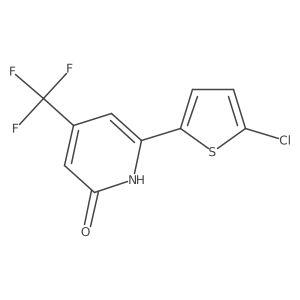 6-(5-Chloro-2-thienyl)-4-(trifluoromethyl)-2(1H)-pyridinone结构式