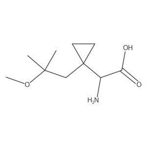 2-Amino-2-[1-(2-methoxy-2-methylpropyl)cyclopropyl]acetic acid结构式