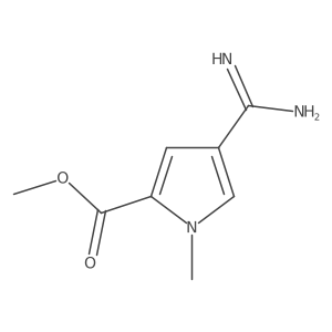 methyl 4-carbamimidoyl-1-methyl-1H-pyrrole-2-carboxylate结构式