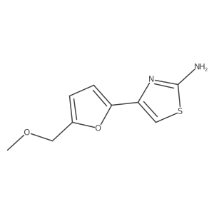 4-[5-(Methoxymethyl)furan-2-yl]-1,3-thiazol-2-amine Structure