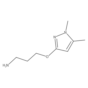 3-[(1,5-dimethyl-1H-pyrazol-3-yl)oxy]propan-1-amine Structure