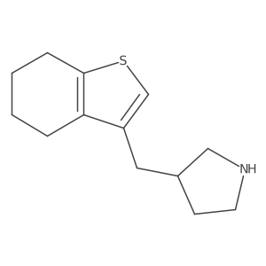 3-[(4,5,6,7-Tetrahydro-1-benzothiophen-3-yl)methyl]pyrrolidine Structure