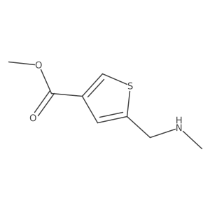 Methyl 5-[(methylamino)methyl]thiophene-3-carboxylate结构式