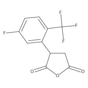 3-[5-Fluoro-2-(trifluoromethyl)phenyl]oxolane-2,5-dione Structure