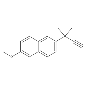 2-Methoxy-6-(2-methylbut-3-yn-2-yl)naphthalene Structure