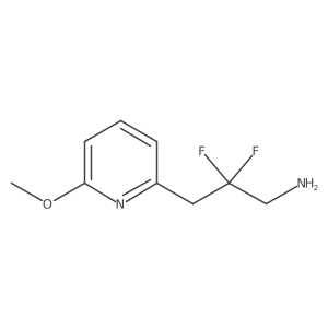 2,2-Difluoro-3-(6-methoxypyridin-2-yl)propan-1-amine Structure
