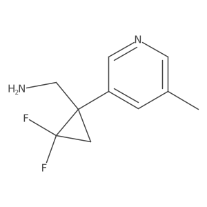 [2,2-Difluoro-1-(5-methylpyridin-3-yl)cyclopropyl]methanamine Structure