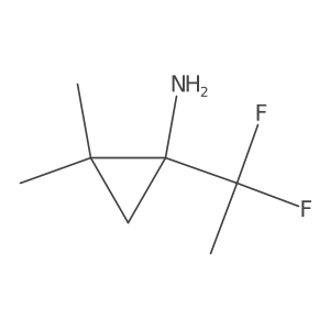 1-(1,1-Difluoroethyl)-2,2-dimethylcyclopropan-1-amine Structure