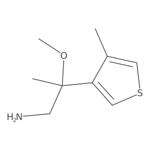 2-Methoxy-2-(4-methylthiophen-3-yl)propan-1-amine Structure