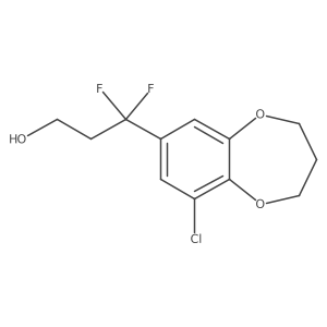 3-(9-chloro-3,4-dihydro-2H-1,5-benzodioxepin-7-yl)-3,3-difluoropropan-1-ol Structure
