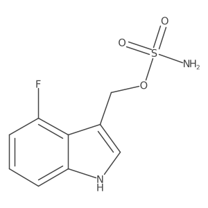 (4-fluoro-1H-indol-3-yl)methyl sulfamate结构式