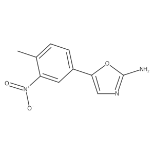 5-(4-Methyl-3-nitrophenyl)-1,3-oxazol-2-amine结构式