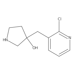 3-[(2-Chloropyridin-3-yl)methyl]pyrrolidin-3-ol Structure