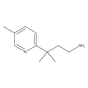 3-Methyl-3-(5-methylpyridin-2-yl)butan-1-amine结构式