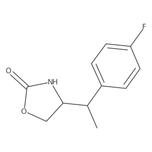 4-[1-(4-Fluorophenyl)ethyl]-1,3-oxazolidin-2-one结构式