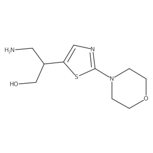 3-Amino-2-[2-(morpholin-4-yl)-1,3-thiazol-5-yl]propan-1-ol Structure