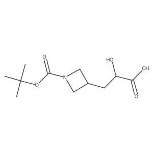 3-{1-[(Tert-butoxy)carbonyl]azetidin-3-yl}-2-hydroxypropanoic acid结构式