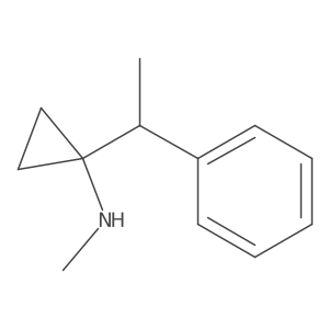 N-methyl-1-(1-phenylethyl)cyclopropan-1-amine Structure