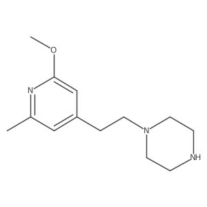 1-[2-(2-Methoxy-6-methylpyridin-4-yl)ethyl]piperazine结构式
