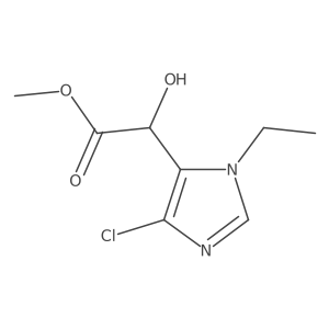 methyl 2-(4-chloro-1-ethyl-1H-imidazol-5-yl)-2-hydroxyacetate Structure