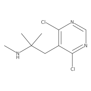 [1-(4,6-Dichloropyrimidin-5-yl)-2-methylpropan-2-yl](methyl)amine Structure