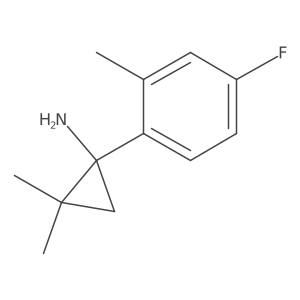 1-(4-Fluoro-2-methylphenyl)-2,2-dimethylcyclopropan-1-amine Structure