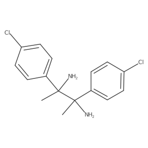 Rel-(2R,3R)-2,3-Bis(4-chlorophenyl)butane-2,3-diamine结构式