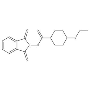 1,3-dioxo-2,3-dihydro-1H-isoindol-2-yl 4-(ethylsulfanyl)cyclohexane-1-carboxylate结构式