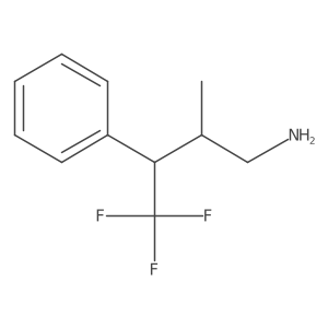 4,4,4-Trifluoro-2-methyl-3-phenylbutan-1-amine结构式