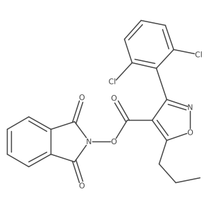 1,3-dioxo-2,3-dihydro-1H-isoindol-2-yl 3-(2,6-dichlorophenyl)-5-propyl-1,2-oxazole-4-carboxylate Structure