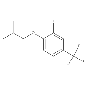 2-Iodo-1-isobutoxy-4-trifluoromethylbenzene结构式