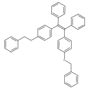 (E)-1,2-diphenyl-1,2-bis(4-(pyridin-3-ylmethoxy)phenyl)ethene结构式
