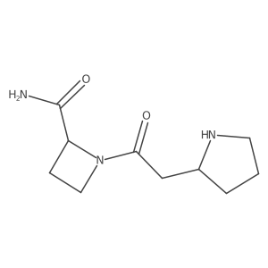 1-{2-[(2R)-pyrrolidin-2-yl]acetyl}azetidine-2-carboxamide Structure