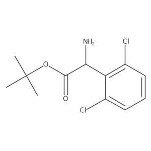 Tert-butyl 2-amino-2-(2,6-dichlorophenyl)acetate结构式