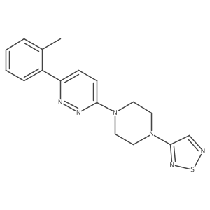3-(2-Methylphenyl)-6-[4-(1,2,5-thiadiazol-3-yl)piperazin-1-yl]pyridazine Structure