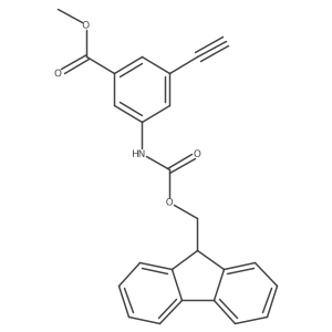 methyl 3-ethynyl-5-({[(9H-fluoren-9-yl)methoxy]carbonyl}amino)benzoate Structure