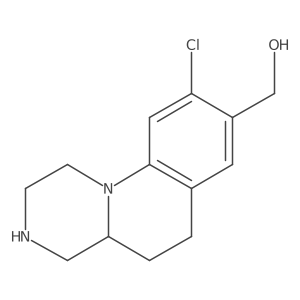 9-Chloro-2,3,4,4a,5,6-hexahydro-1H-pyrazino[1,2-a]quinoline-8-methanol Structure