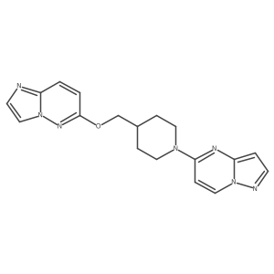 4-({Imidazo[1,2-b]pyridazin-6-yloxy}methyl)-1-{pyrazolo[1,5-a]pyrimidin-5-yl}piperidine Structure