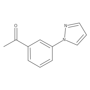 1-[3-(1H-Pyrazol-1-yl)phenyl]ethan-1-one Structure