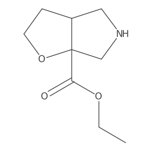 rac-ethyl (3aR,6aR)-hexahydro-2H-furo[2,3-c]pyrrole-6a-carboxylate Structure